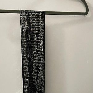 Black Sequinned Scarf